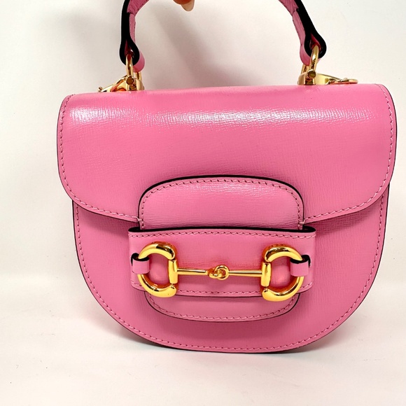New! Pink Mini Crossbody Horsebit bag - Picture 3 of 8